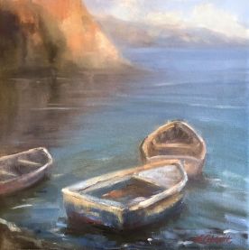 Day's End_12x12 Oil_Lynn Abbott without copyright