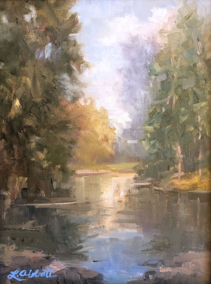 Quiet on the Maury_9x12Oil_LynnAbbott_For Cabell Gallery