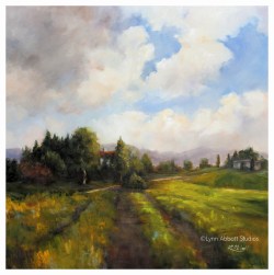 One Step at a Time, ©Lynn Abbott Studios, watermarked and bordered