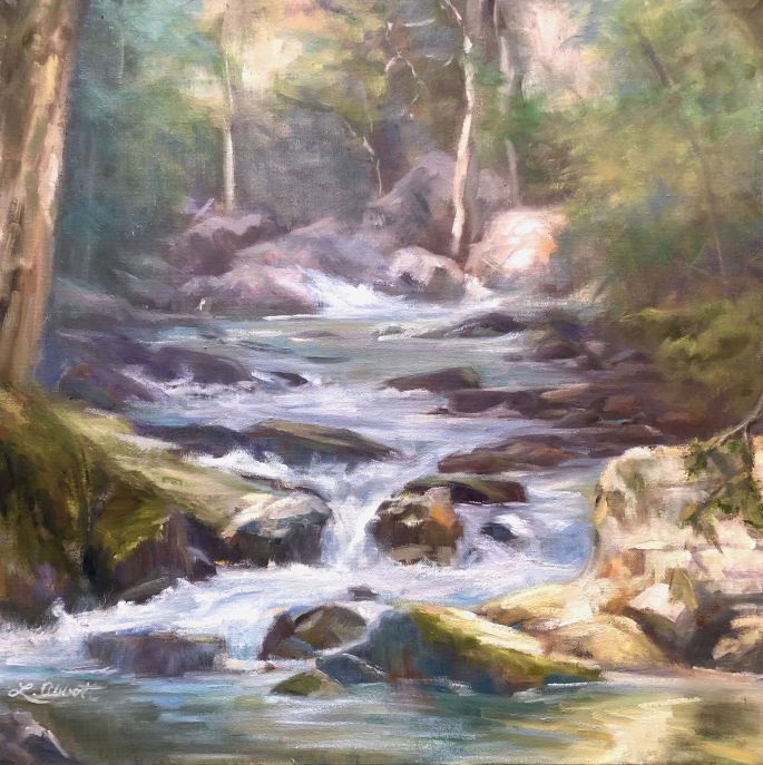 Roaring Run_20x20 Oil_Lynn Abbott for Portfolio
