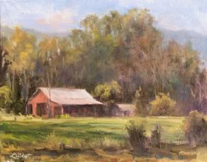 Late Afternoon at the Farm, Rockbridge County_14x18Oil_LynnAbbott_for Digital Portfolio