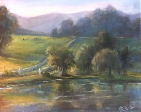 In the Quiet_16x20 Oil_Lynn Abbott for Cabell Gallery