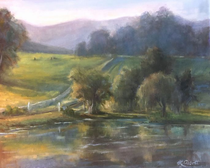 In the Quiet_16x20 Oil_Lynn Abbott for Cabell Gallery