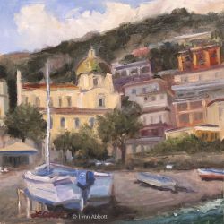LynnAbbott_DreamingofPositano_20x20 Oil_with watermark_© 2020