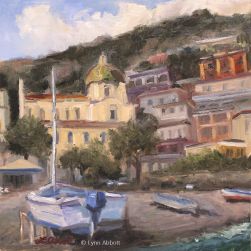 LynnAbbott_DreamingofPositano_20x20 Oil_with watermark_© 2020