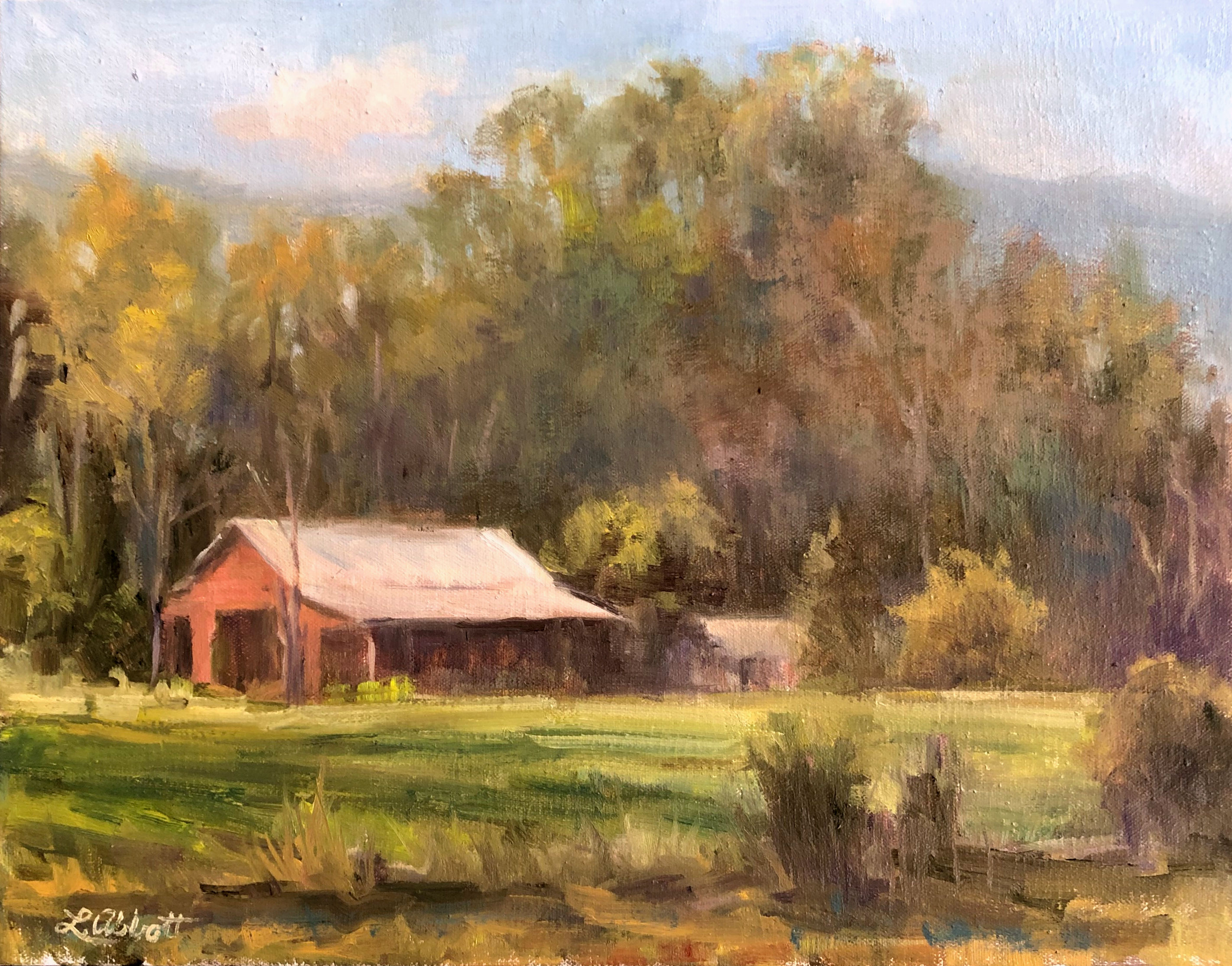 Autumn Sunlight_14x18Oil_Lynn Abbott_Final